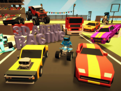 3D Arena Racing background