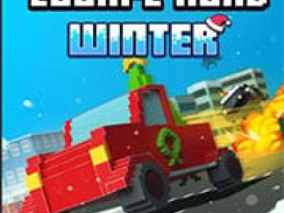 Escape Road Winter background