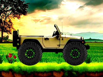 Jeep Wheelie background
